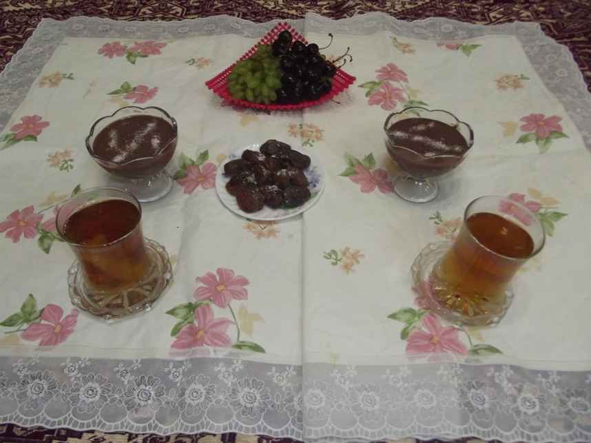 شب نهم رمضان - دسر شکلاتی