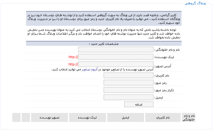 آموزش ساخت یک وبلاگ در پارسی بلاگ