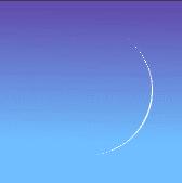 شکل ماه در غروب روز جمعه 20 مهرماه 86